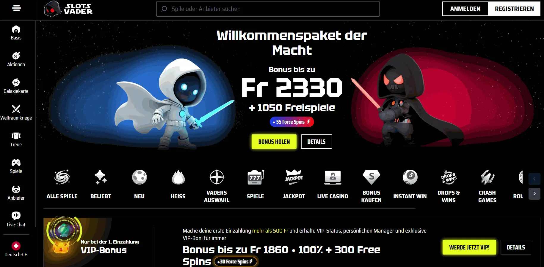 Slots Vader Casino Online Slots Vader Online Casino
